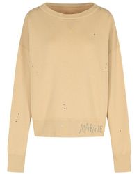 スウェット・トレーナー MAISON MARGIELA 'Graffiti' sweatshirt Beige Maison Margiela 'Graffiti' Sweatshirt