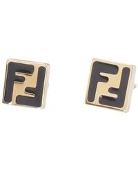 Fendi - Forever Logo Earrings - Lyst