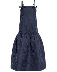 Ganni - Dress With Floral Pattern - Lyst
