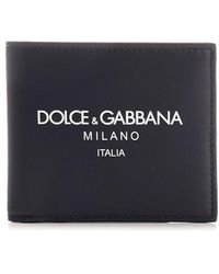 Dolce & Gabbana - Blue Calfskin Wallet - Lyst