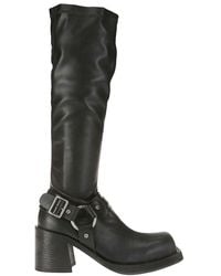 Acne Studios - Pull-On Buckle Boots - Lyst