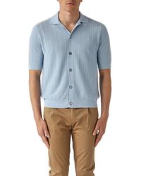 Ballantyne - Short Sleeved Knitted Cardigan - Lyst