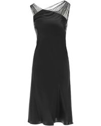 Sportmax Dotto Silk Dress - Black