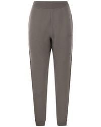 Max Mara - Logo Embroidered Jogging Trousers - Lyst