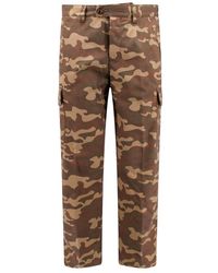 PT Torino - Camouflage-pattern Straight-leg Mid-rise Trousers - Lyst