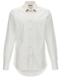 Alexander McQueen - Embroidered Collar Shirt Shirt, Blouse - Lyst