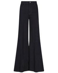 FRAME - Le Palazzo High-Waist Flared Jeans - Lyst