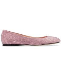 Loewe - Embellished Slip-on Ballerina Flats - Lyst