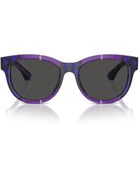 Burberry - Round Frame Sunglasses - Lyst