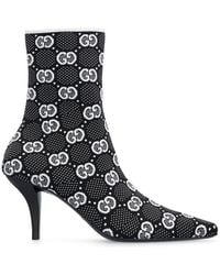 Gucci - GG Knit Bootie - Lyst