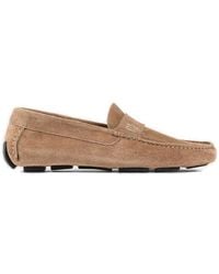 Roberto Cavalli - Logo Embroidered Slip-On Loafers - Lyst