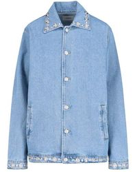 Coperni - Studded Denim Jacket - Lyst