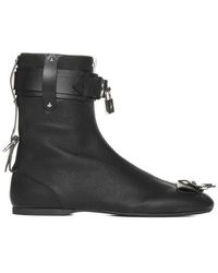 JW Anderson - Padlock Round Toe Ankle Boots - Lyst