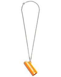 Ambush Neon Pendant Necklace - Orange