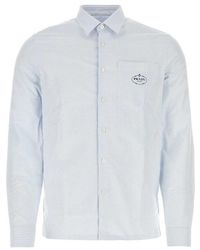 Prada - Embroidered Oxford Shirt - Lyst
