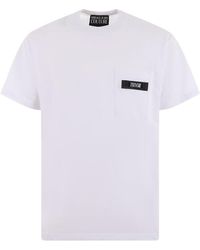 Versace - Logo-patch Crewneck T-shirt - Lyst
