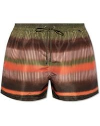 Paul Smith - Striped Drawstring Swim Shorts - Lyst