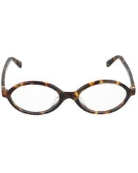 Miu Miu - Oval-Frame Glasses - Lyst