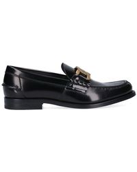 Tod's - Chain Detailed Logo Engraved Loafers - Lyst