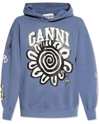 Ganni - Hoodie With Logo - Lyst