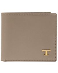 Tod's - Leather Wallet With Logo - Lyst