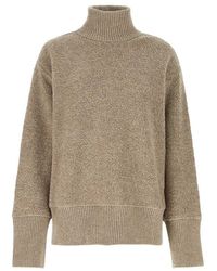 Jil Sander - Dove Grey Terry Fabric Oversize Sweater - Lyst