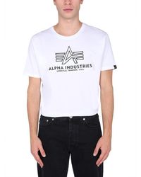Alpha Industries - Embroidered Logo Tee - Lyst