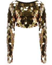 New Arrivals - Sequin Embellished Crop Top - Lyst