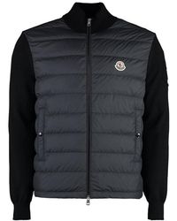 Moncler - Zip-up Padded Knit Jacket - Lyst