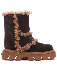 Casadei - Dolomiti Marica Faux-fur Detailed Boots - Lyst