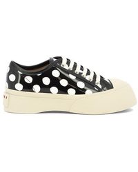 Marni - Pablo Polka Dots Printed Lace-up Sneakers - Lyst