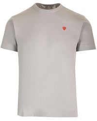 COMME DES GARÇONS PLAY - Crew-neck Cotton T-shirt - Lyst