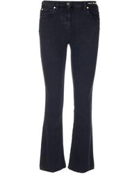 Valentino Cropped Bootcut Jeans - Black