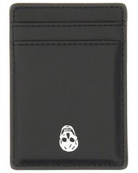 McQueen - Magnetic Card Holder "Skull" - Lyst