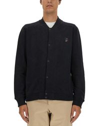 PS by Paul Smith - Logo Embroidered Bomber Jacket - Lyst