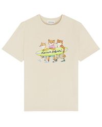 Maison Kitsuné - Surfing Foxes Comfort T-shirt - Lyst