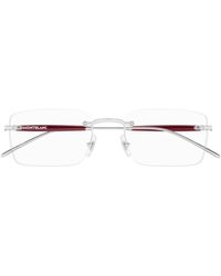 Montblanc - Rectangular Frame Glasses - Lyst