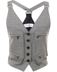 Max Mara Multi Pocket Gilet - Grey