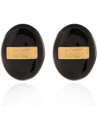 Balmain - Earrings With Logo, - Lyst