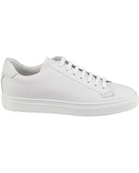 Doucal's - Round Toe Lace-Up Sneakers - Lyst