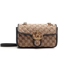small gg marmont 2.0 matelassé leather shoulder bag