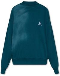 Balenciaga - Logo Embroidered Crewneck Sweater - Lyst