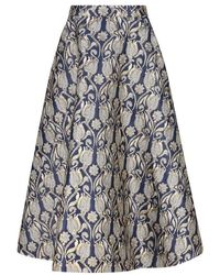 Valentino - All-Over Floral Patterned Skirt - Lyst