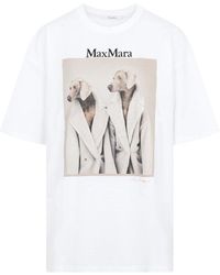 Max Mara - Wegman Printed Crewneck T-shirt - Lyst