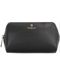 Furla - Camelia M Logo Plaque Cosmetic Bag - Lyst