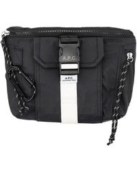 A.P.C. - Logo Patch Buckled Belt Bag - Lyst