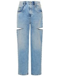 Maison Margiela - Jeans With Cut Out Detail - Lyst