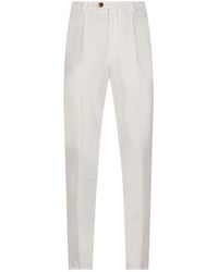Brunello Cucinelli - Low-waisted Slim-fit Trousers - Lyst