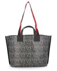 Christian Louboutin Cotton Loutote Beach Small Tote Bag in Black for Men Mens Bags Tote bags 