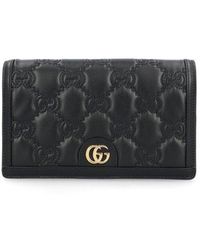 Gucci - GG Matelassé Chain Wallet - Lyst